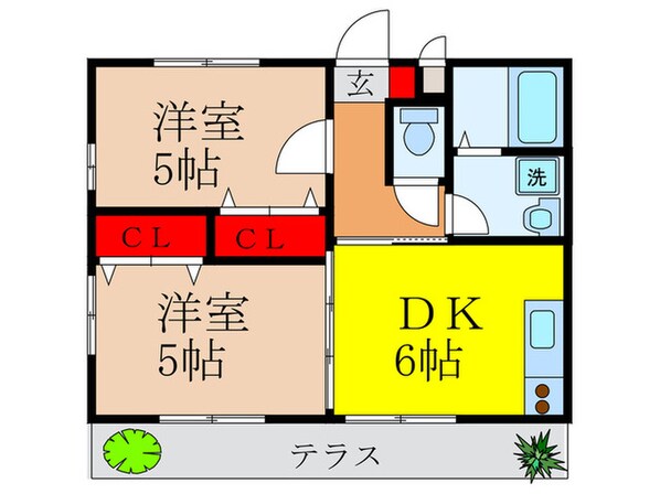 シャトレ－石澄ｐａｒｔ２の物件間取画像